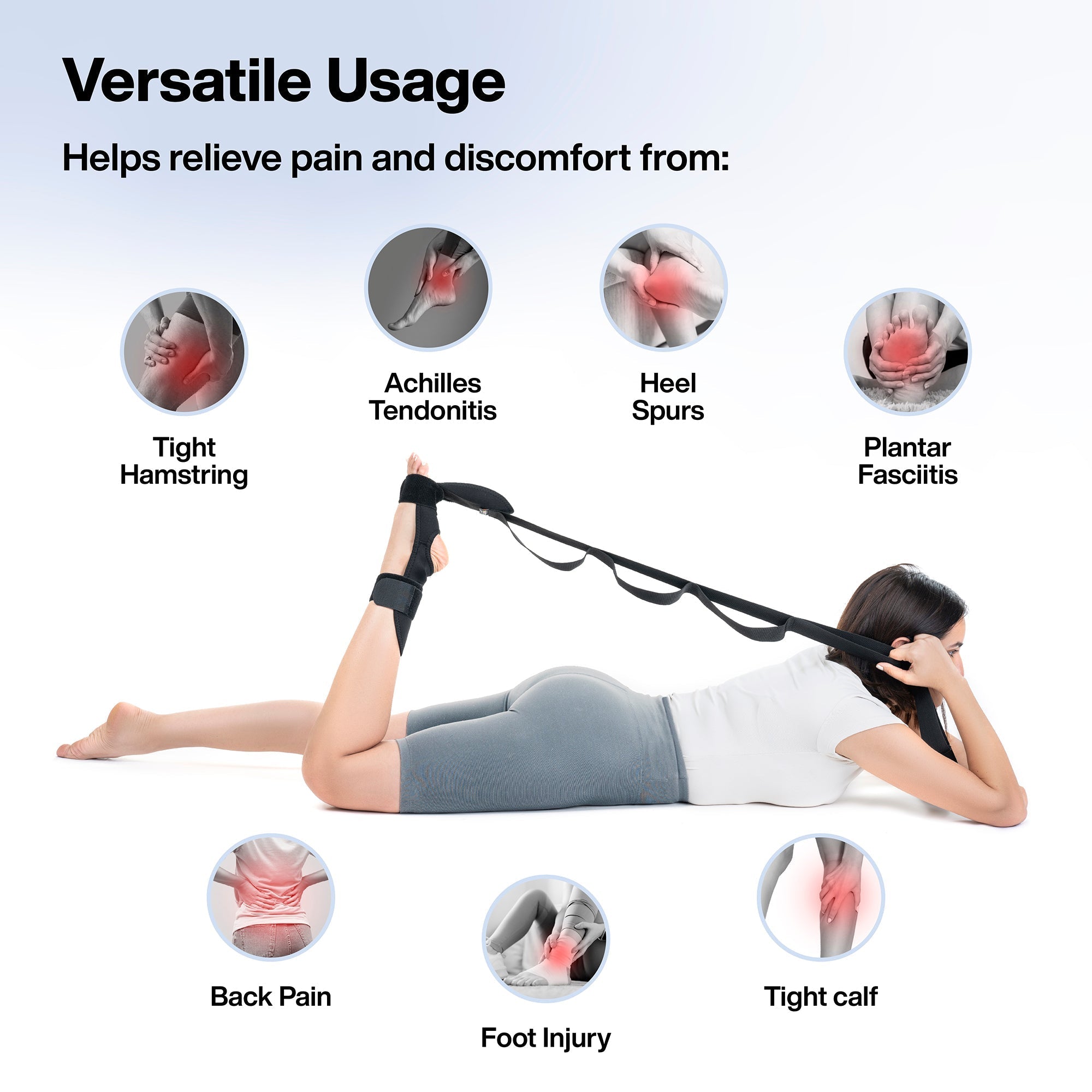 FOVERA Foot & Calf Stretcher Belt