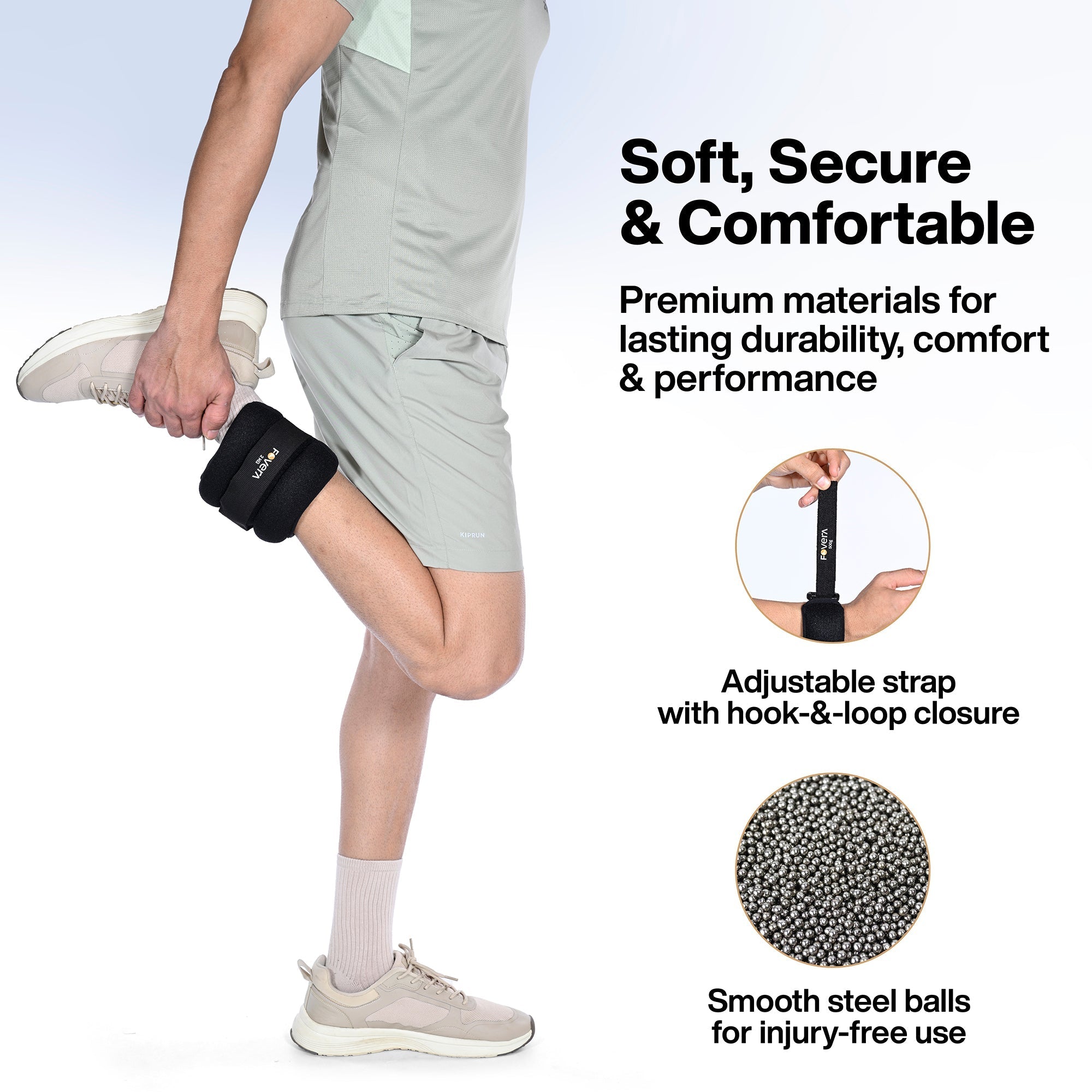 Weight Cuff with Adjustable Strap for Strength Gain, Physiotherapy & Rehabilitation