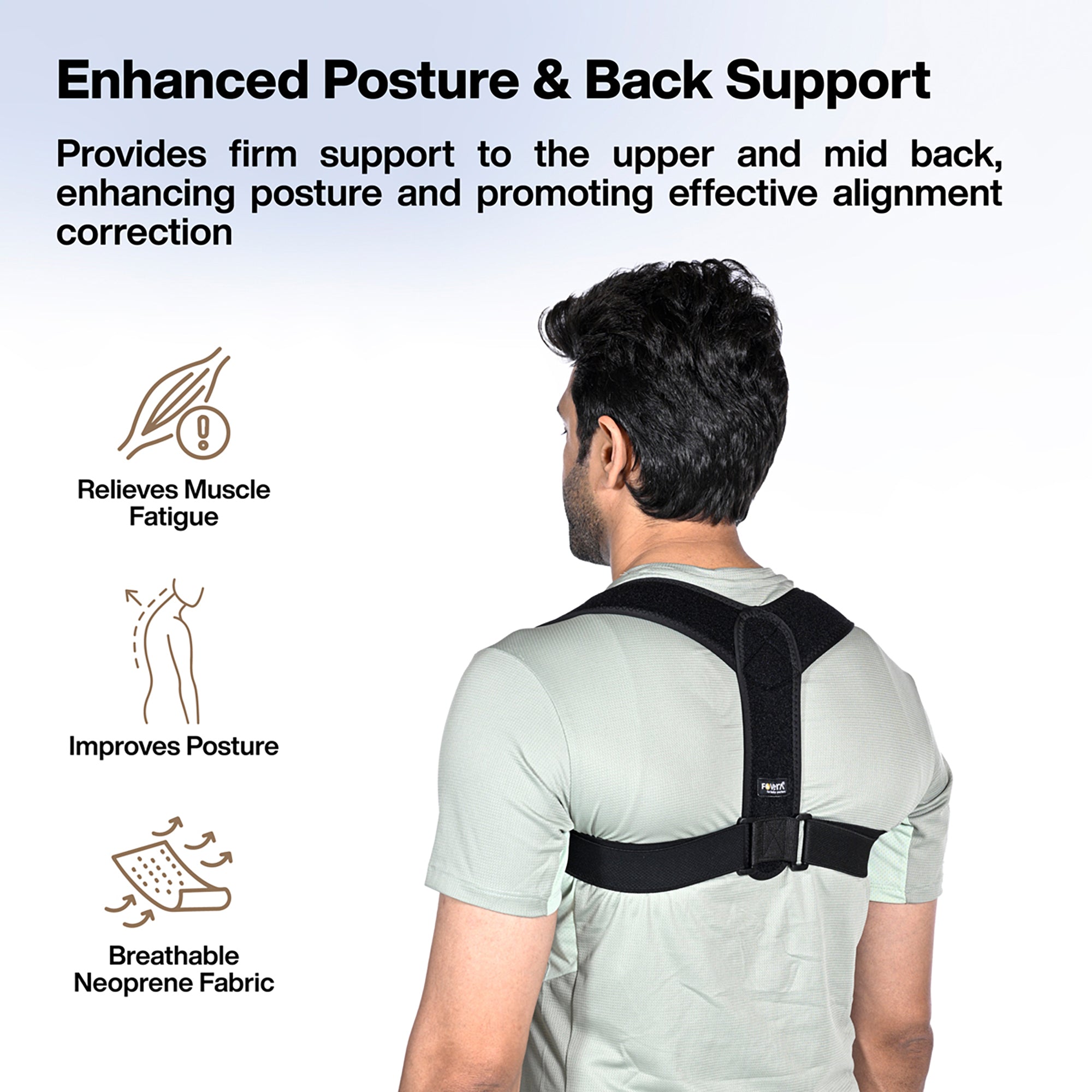 FOVERA Posture Corrector for Men & Women (Half)