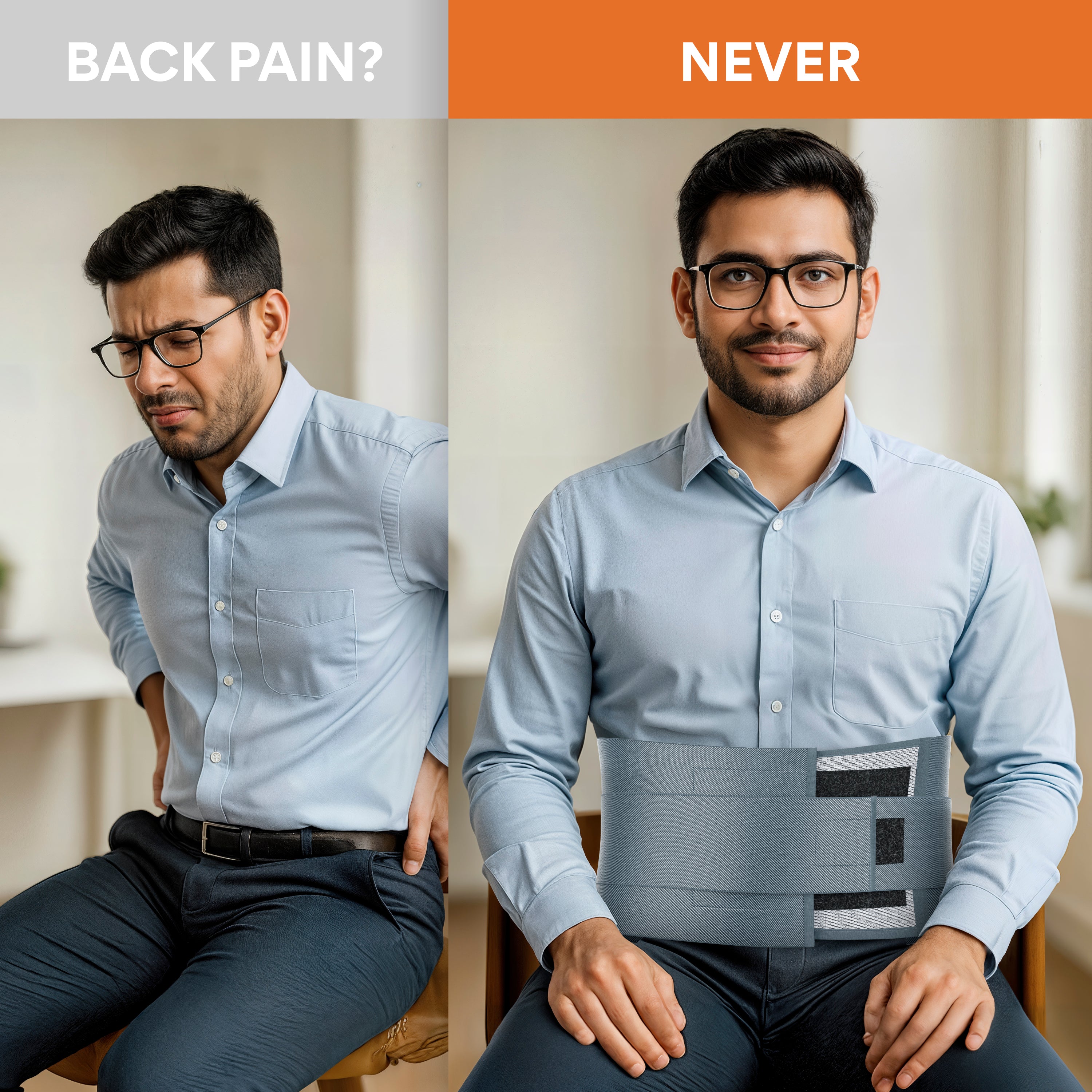 Lumbo Sacral Belt for Back Sprains, Strains, & Muscle Spasms
