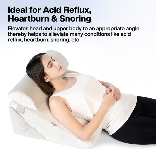 Acid Reflux V Shaped Pillow Snoring FOVERA Advanced Adjustable
