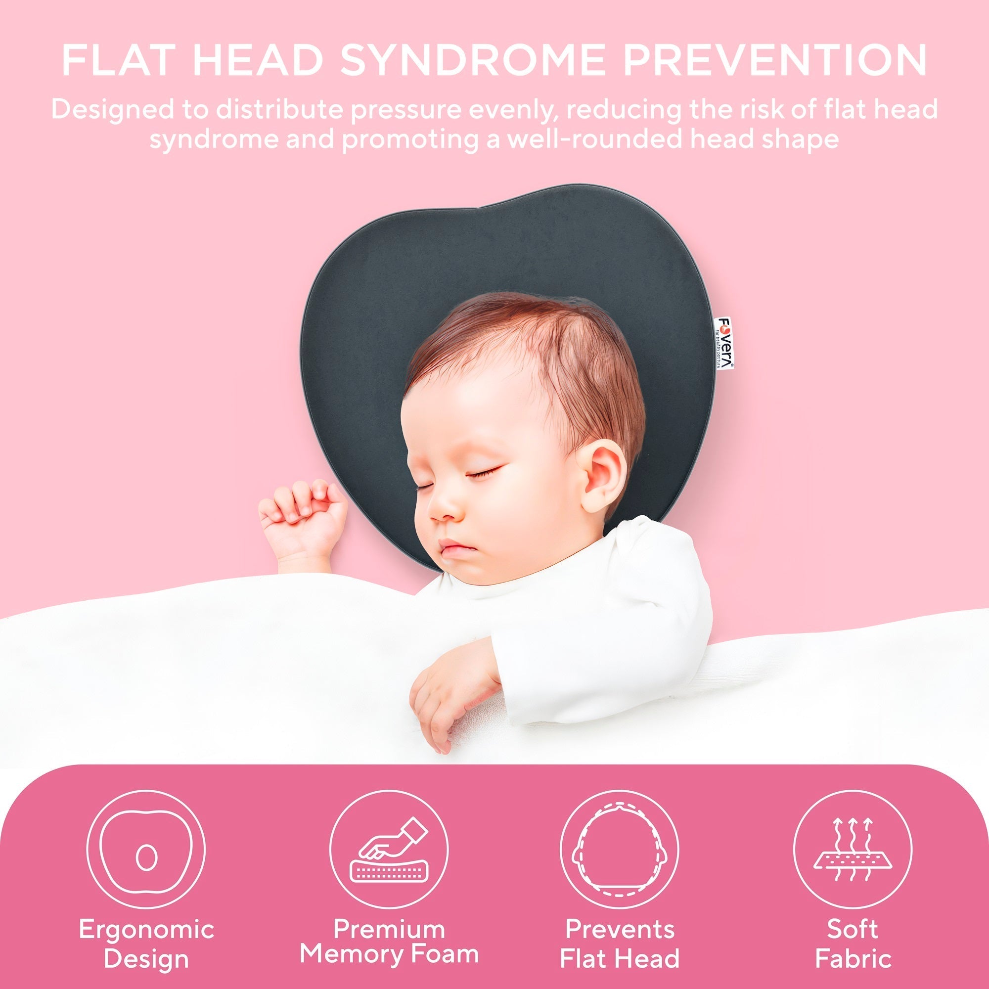 Newborn Memory Foam Baby Pillow
