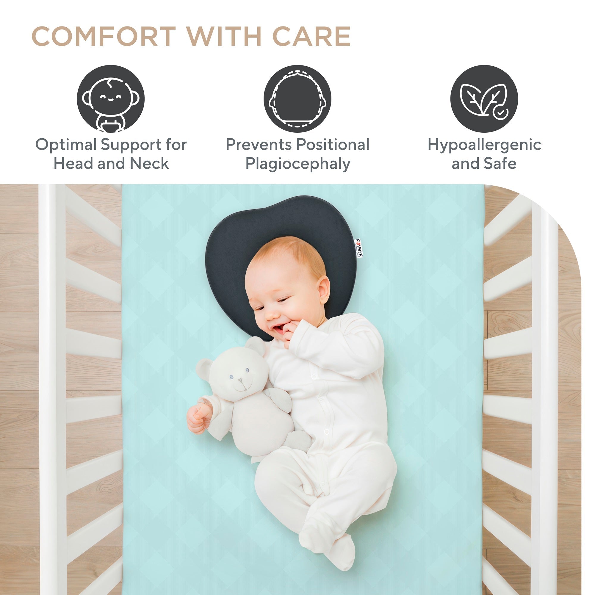 Newborn Memory Foam Baby Pillow