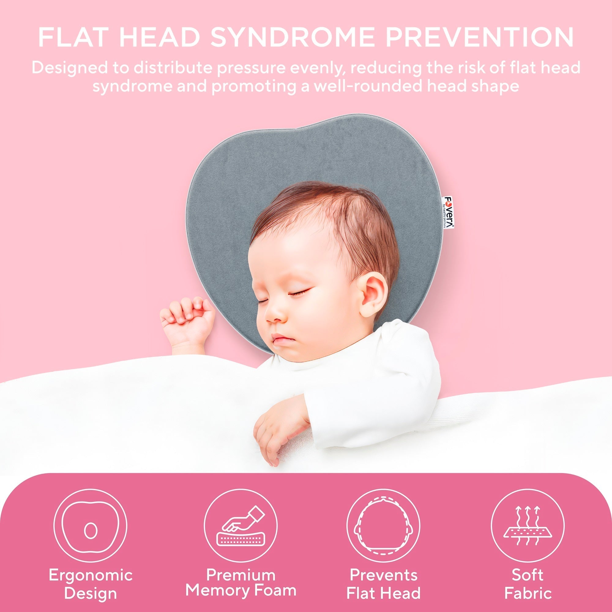 Newborn Memory Foam Baby Pillow