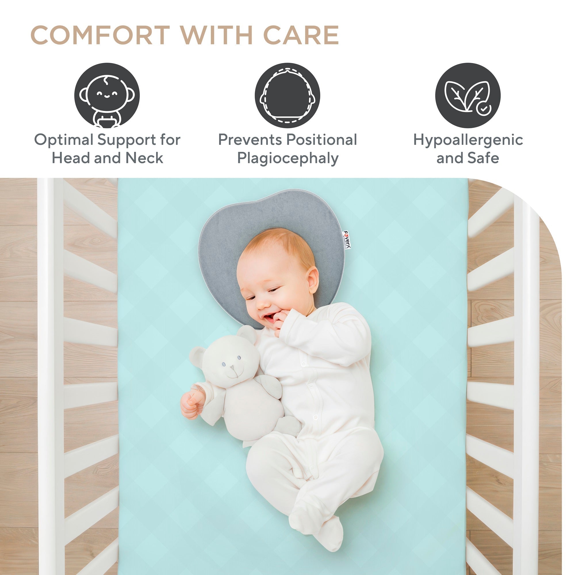 Newborn Memory Foam Baby Pillow