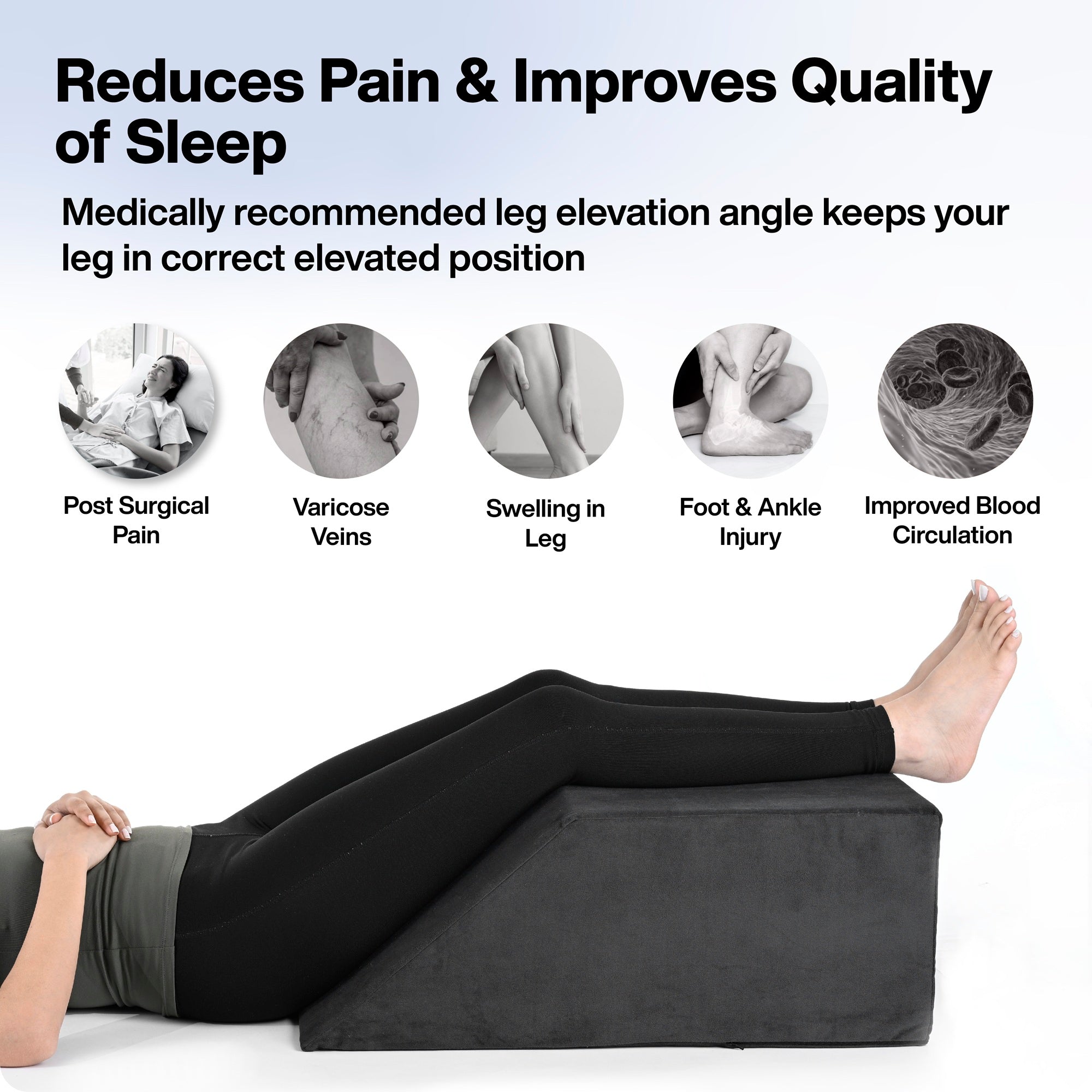 Leg Elevator Pillow for Leg, Hip Knee Pain Relief – Fovera
