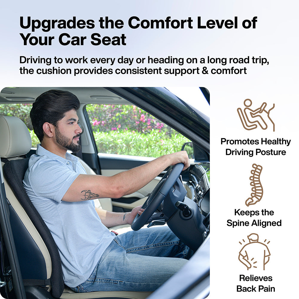 Car Memory Foam Back Rest Cushion