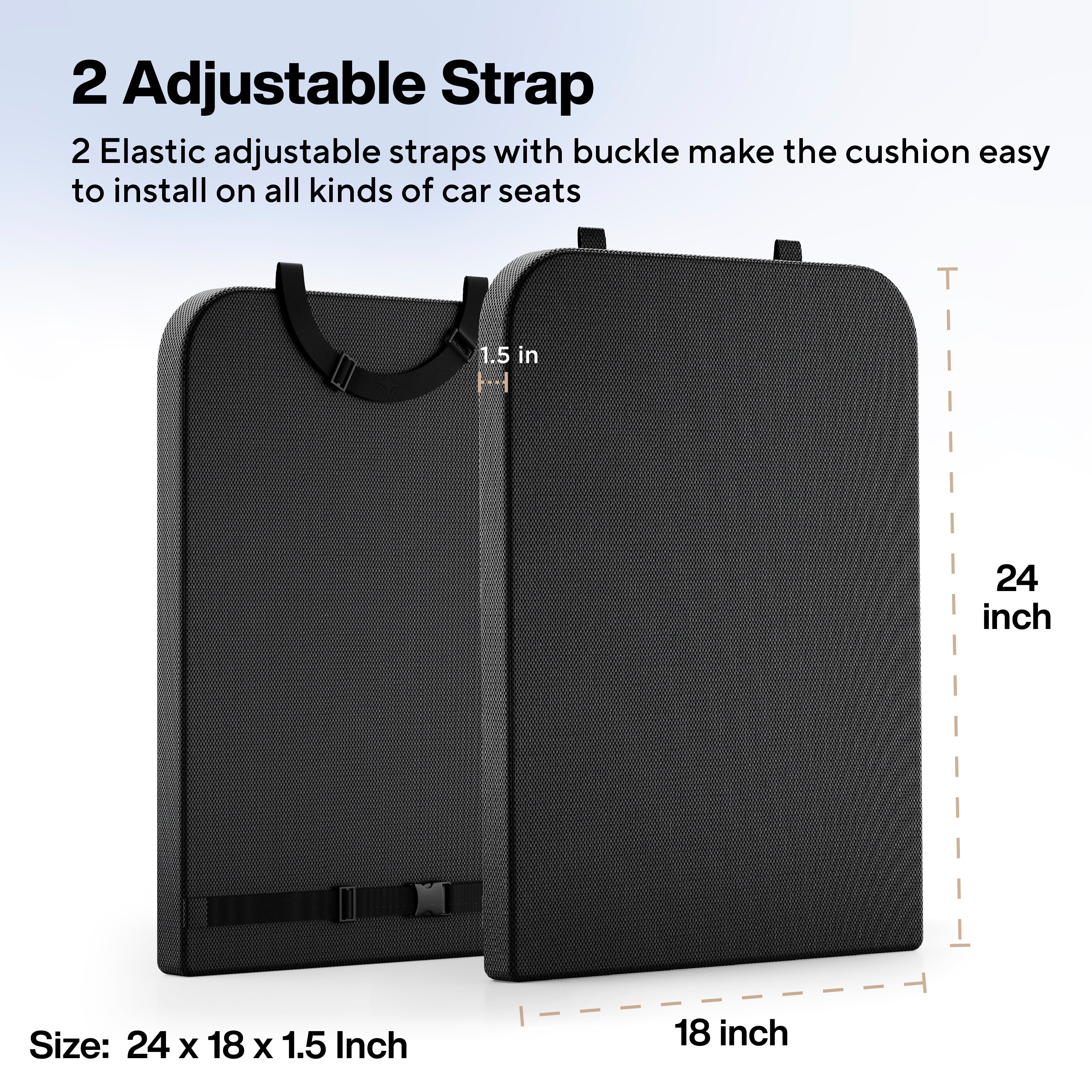 Car Comfort Layer Seat-Back Memory Foam Cushion