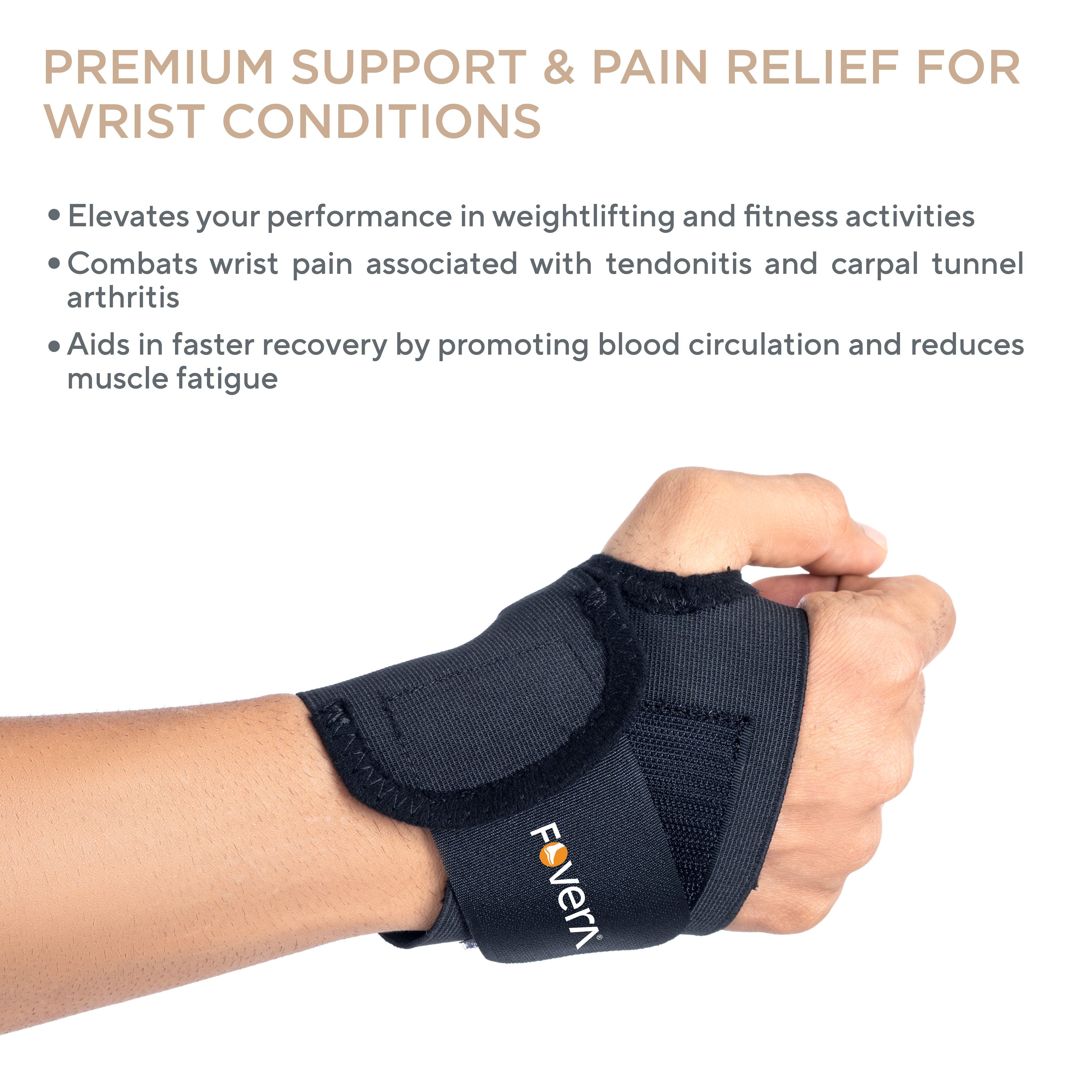 Wrist Support Band with Thumb Loops