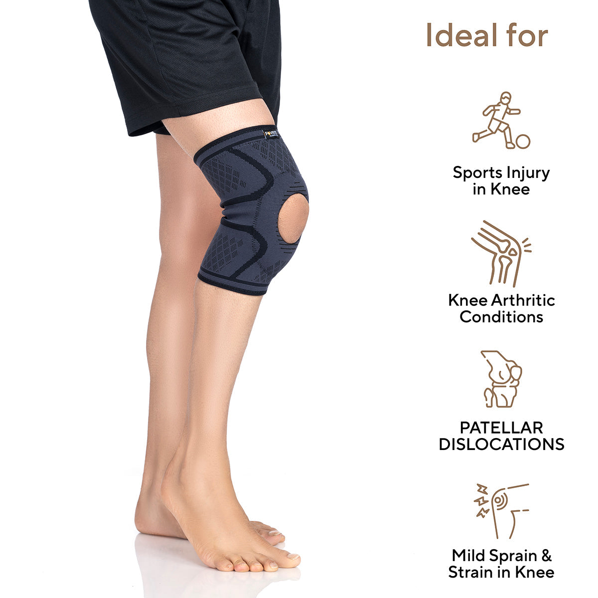 Open Patella Knee Caps Compression Support for Knee Pain Relief