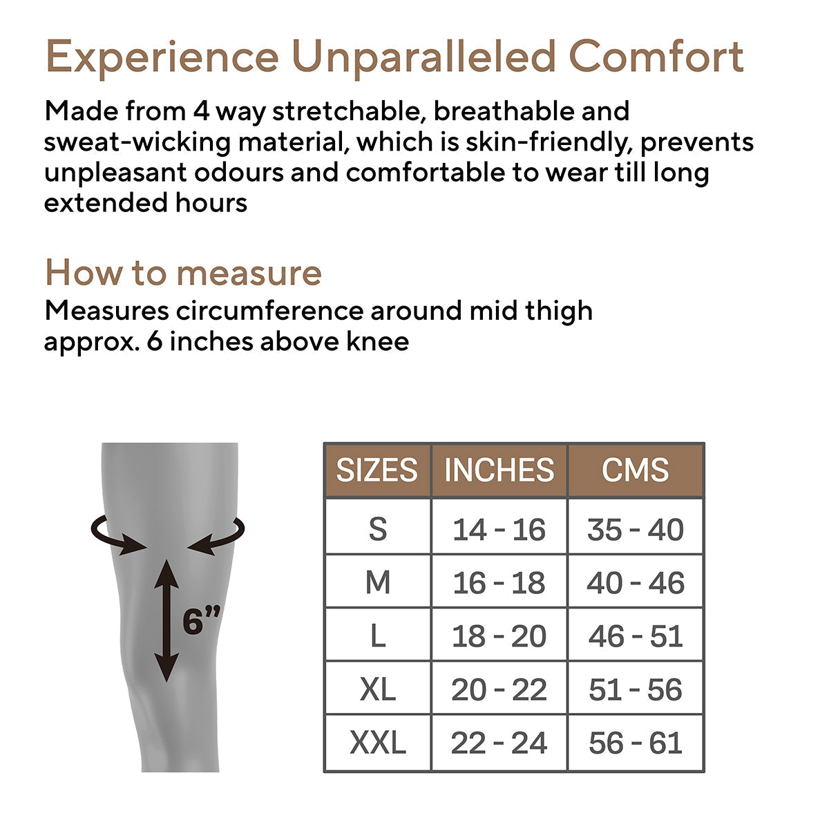Thigh Support and Compression Sleeve