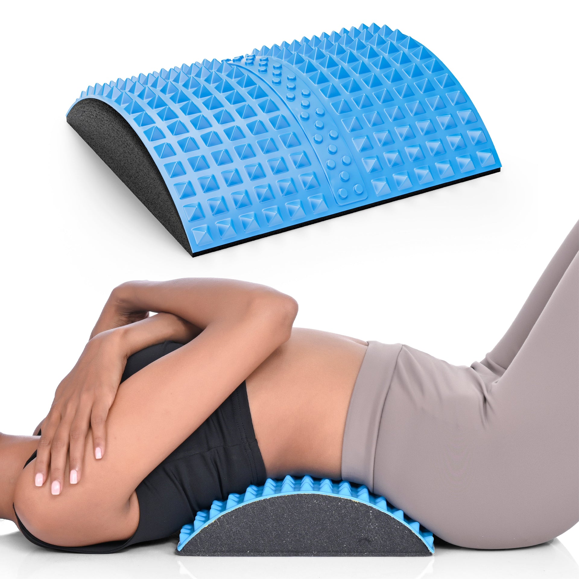 Gel Back Traction Lumbar Stretcher for Upper Lower Muscle Pain