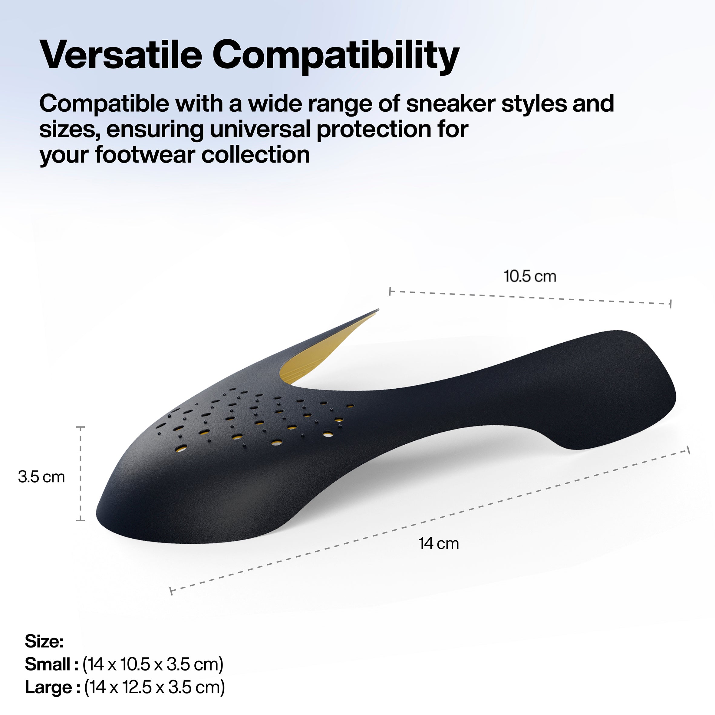 Two Layer Anti-Wrinkle Shoe Protection Guards with Gel Comfort Layer Inside