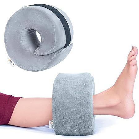 FOVERA Foot Elevator Pillow with Adjustable Hook and Loop