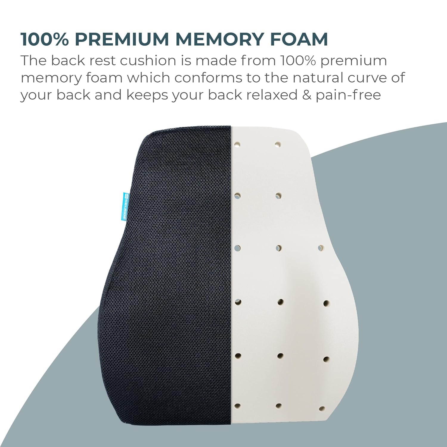 Car Memory Foam Back Rest Cushion – Fovera