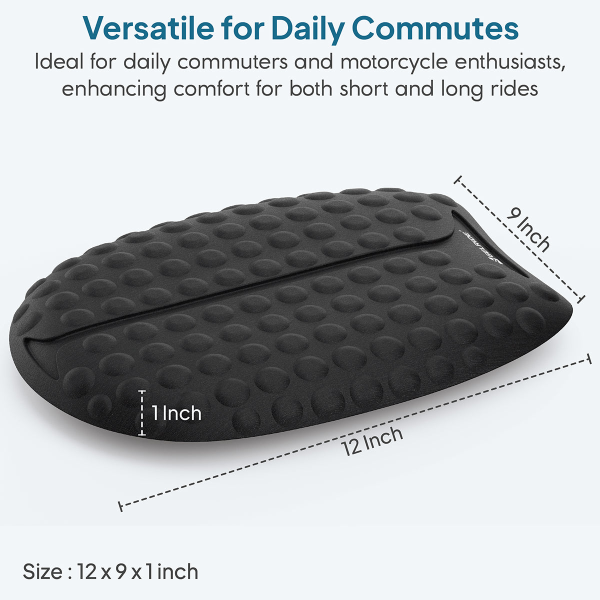 GELRIDE Motorcycle Gel Seat Cushion for Two Wheeler Riders & Daily Commuter