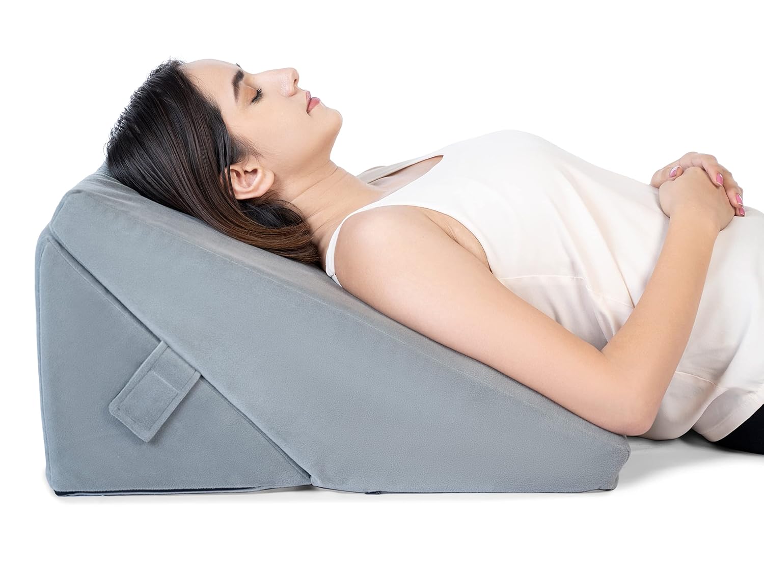 Adjustable Memory Foam Bed Wedge Pillow for Sleeping, Acid Reflux, GERD, Snoring, Pregnancy
